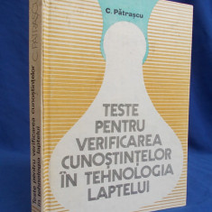 C. PATRASCU - TESTE PENTRU VERIFICAREA CUNOSTINTELOR IN TEHN. LAPTELUI - 1982 *