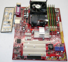 KIT PLACA DE BAZA MSI MS-7369, PROC AMD DUAL CORE ATHLON 64 X2 4200+, 2GB DDR2, COOLER, TABLITA SPATE....GARANTIE !! foto