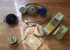 telefon retro anii &amp;#039;80 plus disc telefon receptor cu disc foto
