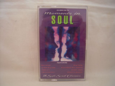 Vand caseta audio Moments In Soul - 18 Soft Soul Classics , originala foto