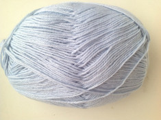 Fir de tricotat sau crosetat , moale ,catifelat , lana 50%, bleu straveziu foto