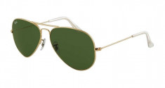 RAYBAN AVIATOR 3025 001 OCHELARI DE SOARE UNISEX AUTENTICI LENTILA VERDE 58MM RAMA AURIE SIGILATI == POZE DETALIATE IN DESCRIERE foto