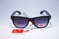 Ochelari De Soare Ray Ban Wayfarer Negru +Cadou Saculet Si Laveta foto