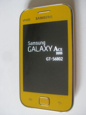 SMARTPHON SAMSUNG GALAXY ACE DUOS GT-S6802 DUAL SIM YELLOW foto