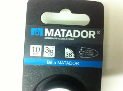 Clichet Marca ,, MATADOR 3061 &amp;#039;&amp;#039; 10mm [3/8 ] foto