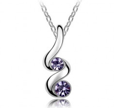 Colier Swarovski PurpleSwirl ( cod produs: 872 ) foto