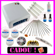 Kit Unghii False cu Gel UV + GHID Aplicare Unghii False + CADOU Gel Color Mat foto