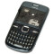 Carcasa cu tastatura Qwerty Nokia C3 4 piese albastra 1A (capac spate / baterie, fata, mijloc / miez / corp si tastatura Qwerty| NOUA