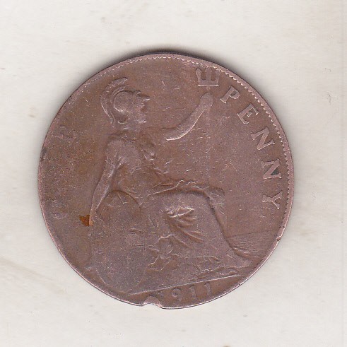 bnk mnd Marea Britanie Anglia 1 penny 1911