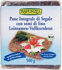 Paine integrala de secara cu seminte de in 500g foto