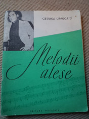 melodii alese george grigoriu editura muzicala 1975 carte arta muzica usoara pop foto