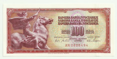 SERBIA IUGOSLAVIA 100 DINARI DINARA 1965 UNC [1] foto