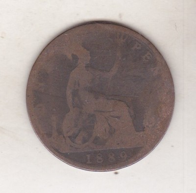 bnk mnd Marea Britanie Anglia 1 penny 1889 foto