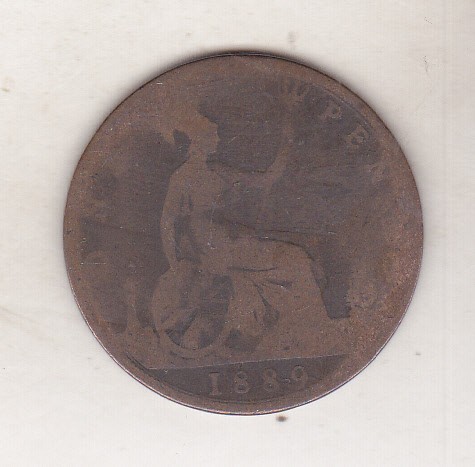 bnk mnd Marea Britanie Anglia 1 penny 1889