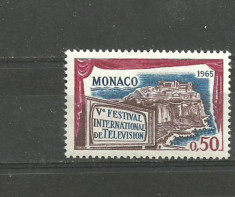 MONACO 1965 - FESTIVAL DE TELEVIZIUNE, timbru nestampilat, R24 foto