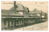 868 - FELDIOARA-RAZBOIENI, Brasov, railway station - old postcard - used - 1928, Circulata, Printata