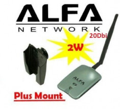 Alfa AWUS036NH AWUS 036NH Wireless USB Network Adapter antena 20dbi 2000MW foto