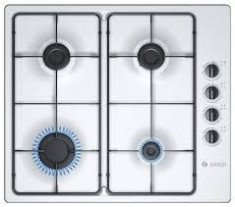 Bosch Plita cu gaz inox 60 cm Control lateral 4 araztoare pe gaz : 1 arzator mare 2 arzatoare normale 1 arzator economic Aprin 128988 foto