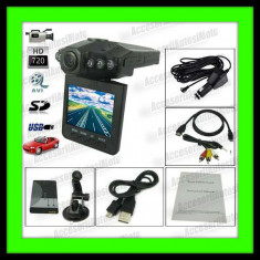 CAMERA VIDEO AUTO HD 720P Monitor 2.5&amp;quot; Rotire 270&amp;quot; DVR Martor Accident Monitorizare Trafic Infrarosu foto