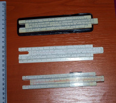 LOT 3 RIGLE / RIGLA CALCUL - TEHNOLEMN RSR SI RPR // FABER CASTELL GERMANY foto