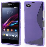 Cumpara ieftin Husa Sony Xperia Z1 + stylus, Mov, Gel TPU