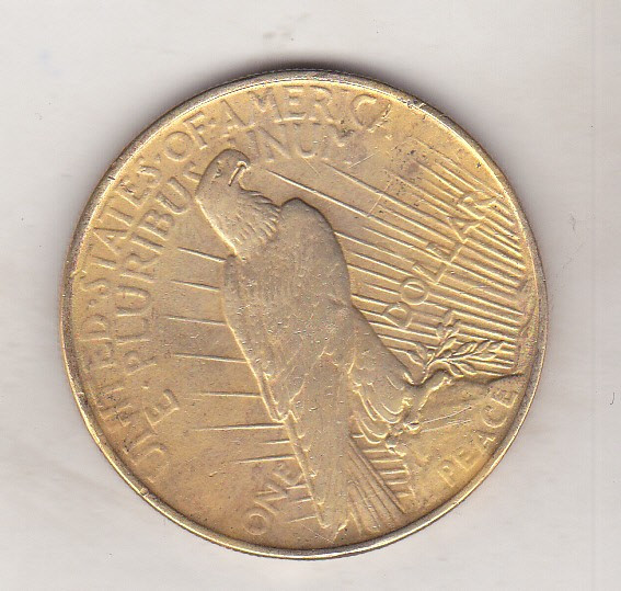 bnk mnd SUA 1 dollar 1922 argint aurit