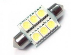 Bec auto cu led C5W 6 SMD CANBUS - fara eroare de bec ars foto