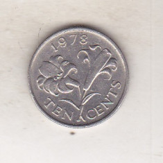 bnk mnd Bermuda 10 centi 1978 , flora