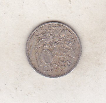 bnk mnd Trinidad Tobago 10 centi 1976 foto