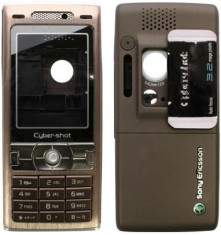 Vand Carcasa Sony Ericsson K800 / K800i Noua Completa , Bronze Maro Sapphire Maron foto