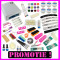 Kit unghii false kit manichiura pila unghii kit gel PROFESIONAL lampa uw pensule nail art sclipici gel finish primer 500 tipsuri buffer topcoat