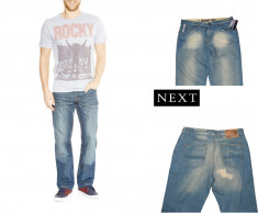 NEXT Jeans - Blugi barbati BOOT FIT, Marime W 34( 88 cm talie) foto