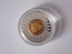 Moneda de Argint Calitate Proof - 925/1000 - Set 2 bucati - Editie Limitata - 2000 - MILENIUM - LICITATIE foto