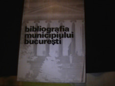 BIBLIOGRAFIA MUNICIPIULUI BUCURESTI- 493 PG-MARINESCU A.-MIHALCEA I. POPESCU V. foto