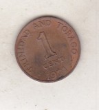 Bnk mnd Trinidad Tobago 1 cent 1971, America Centrala si de Sud