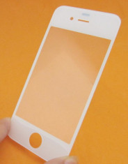 Geam Sticla Apple iPhone 4 4S White Original foto