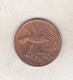 Bnk mnd Trinidad Tobago 1 cent 2005, America Centrala si de Sud