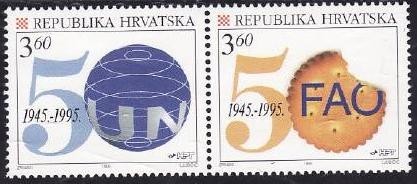 Croatia 1995 - cat.nr.322-3 neuzat,perfecta stare