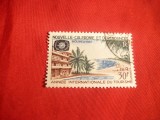 SerieAnul Internat.Turism1967 Noua Caledonie-colonie franceza ,1 val.stamp
