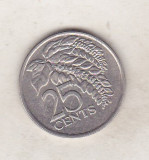 Bnk mnd Trinidad Tobago 25 centi 1993, America Centrala si de Sud
