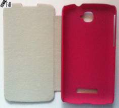 Husa Portmoneu Wallet ROZ - Alcatel One Touch Pop C7 foto