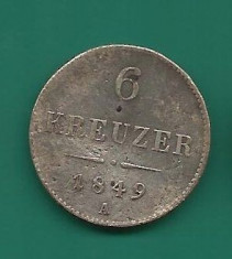 AUSTRIA 5 KREUZER 1849 A moneda Argint foto