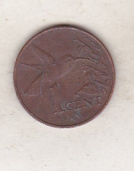 bnk mnd Trinidad Tobago 1 cent 1978 foto