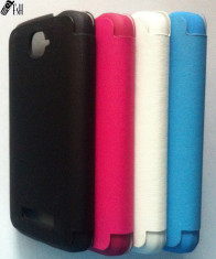 Husa Portmoneu Wallet NEGRU - Alcatel One Touch Pop C7 foto