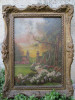 Colt de gradina - Marselek, tablou vechi / pictura veche