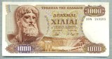 82 BANCNOTA - GRECIA - 1000 DRACHMAI - anul 1970 -SERIA 249203 -starea care se vede