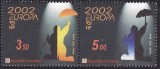 C487 - Croatia 2002 - cat.nr.575-6 europa 2v. neuzat,perfecta stare, Nestampilat