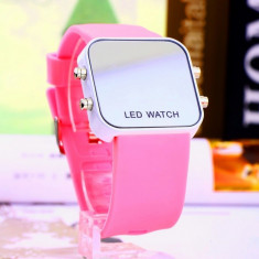 Ceas cu LED Sport UNISEX Oglinda Ceas sport Ceas unisex ceas dama ceas barbati ceas ceasuri unisex ceas silicon bratara cu ceas oglinda ceas leduri foto