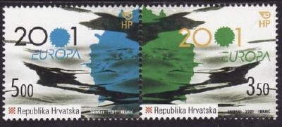 C486 - Croatia 2001 - europpa 2v. neuzat,perfecta stare foto
