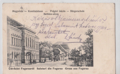 B76805 Romania Fagaras Strada Bethlen 1910 foto